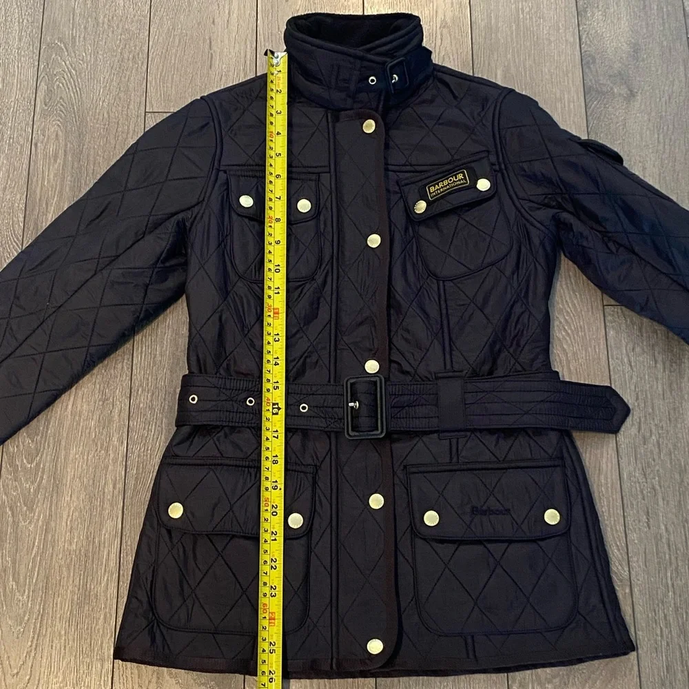 *Last Chance* NWOT Barbour Women's Quilted Black Utility Jacket Sz 2 - Picture 12 of 14